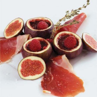 FRESH FIGS WITH BARRANCOS PROCCIUTTO CURED HAM