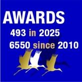 In 2025 we received 493 awards, 6550 since 2010